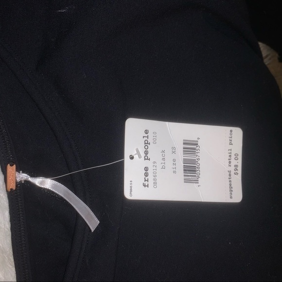 Free People Frankie Black Mini Dress NWT Size XS - Picture 7 of 7